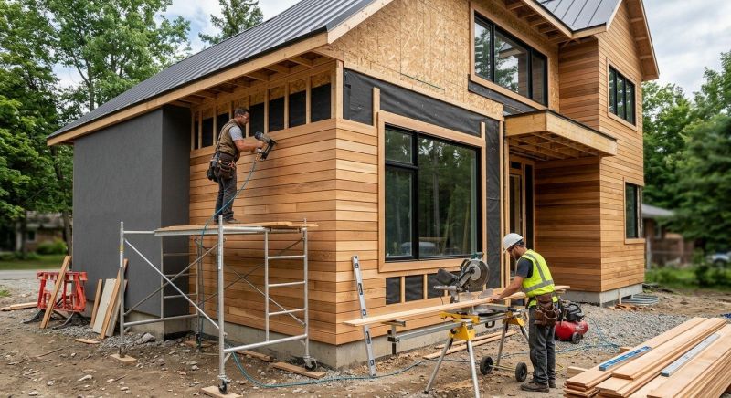 Faux Wood Siding Installation in Stamford, CT
